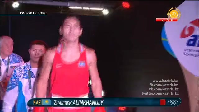 Боксшы Жәнібек Әлімханұлы Олимпиаданың ширек финалына шықты
